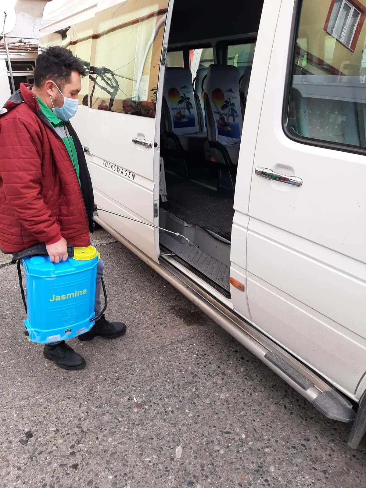 KEŞAP’TA ARAÇLAR DEZENFEKTE EDİLDİ