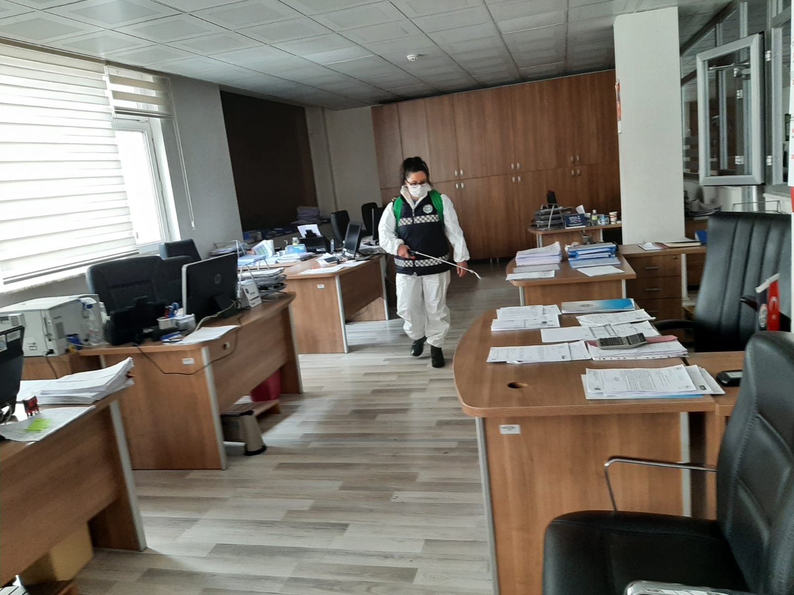 GÜNDE 40 NOKTA DEZENFEKTE EDİLİYOR HER ŞEY HALKIMIZIN SAĞLIĞI İÇİN