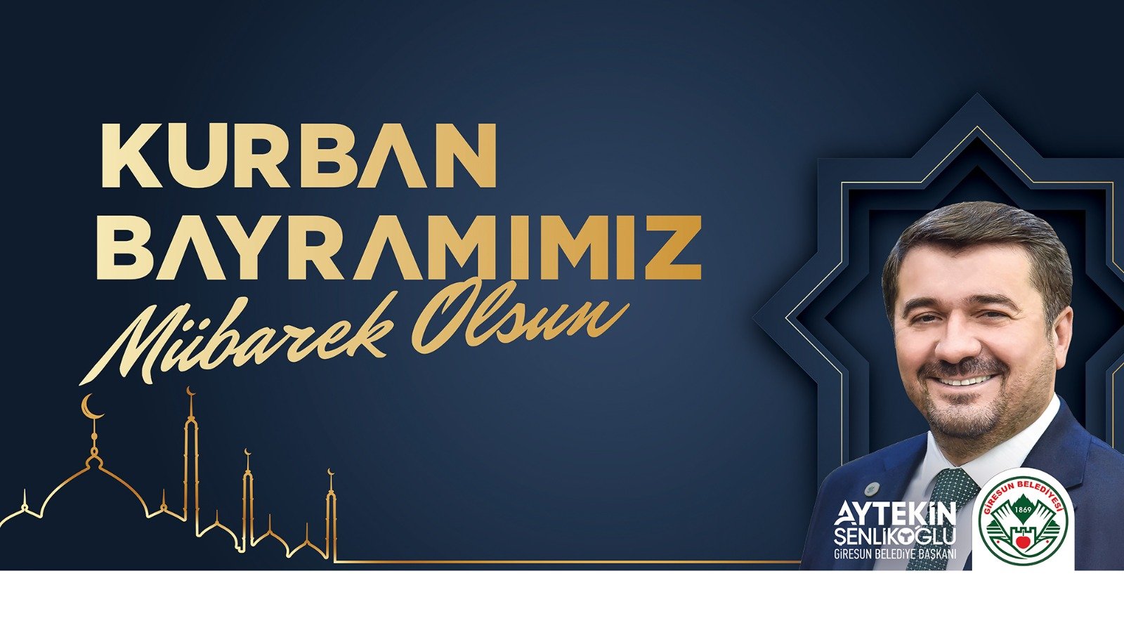 GİRESUN BELEDİYE BAŞKANI AYTEKİN ŞENLİKOĞLUN’DAN BAYRAM MESAJI