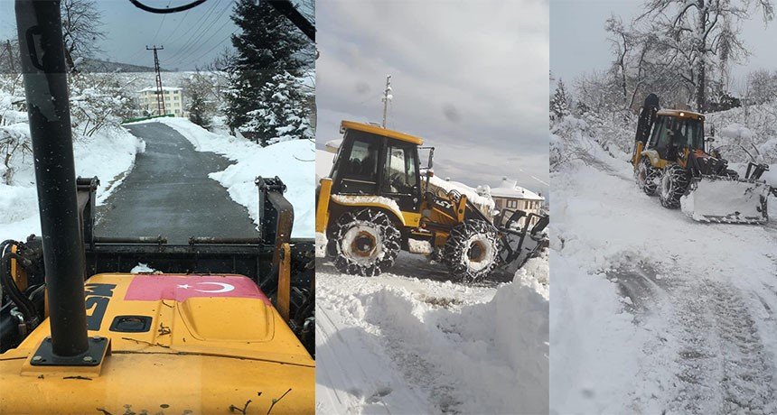 PİRAZİZ BELEDİYESİ KARLA MÜCADELEYE HAZIR