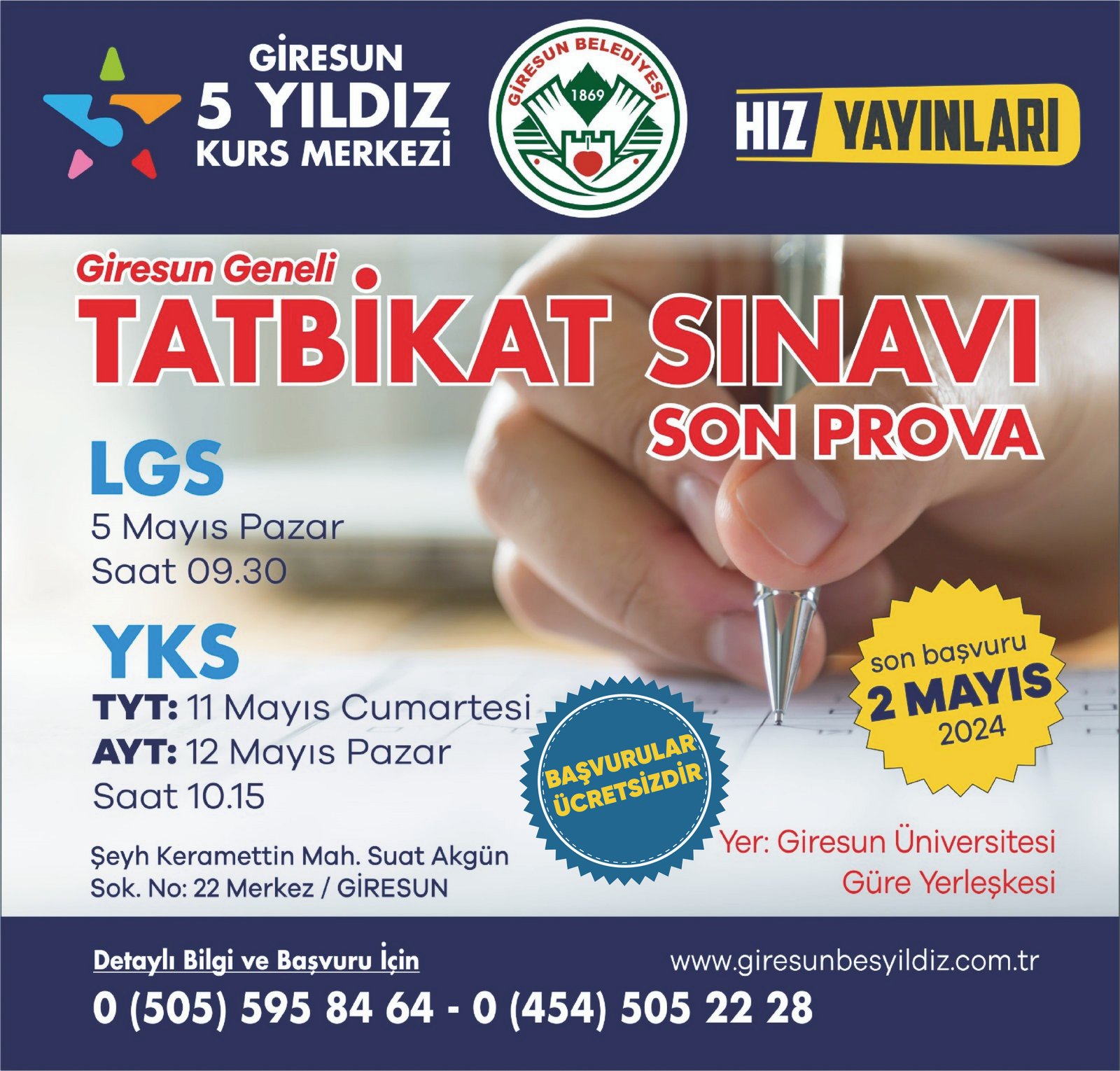GİRESUN BELEDİYESİ’NDEN EĞİTİME DESTEK