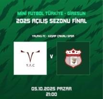 Mini Futbol Türkiye’de Final Heyecanı: Çakırlı Spor – Yalavu Spor Karşı Karşıya