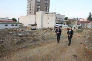 ERCAN TÜRK DEVAM EDEN HİZMETLERİ YERİNDE İNCELEDİ